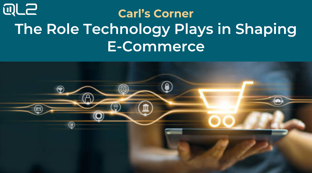 Cover image reading The Role Technology Plays in Shaping E-Commerce | Carl's Corner Blog