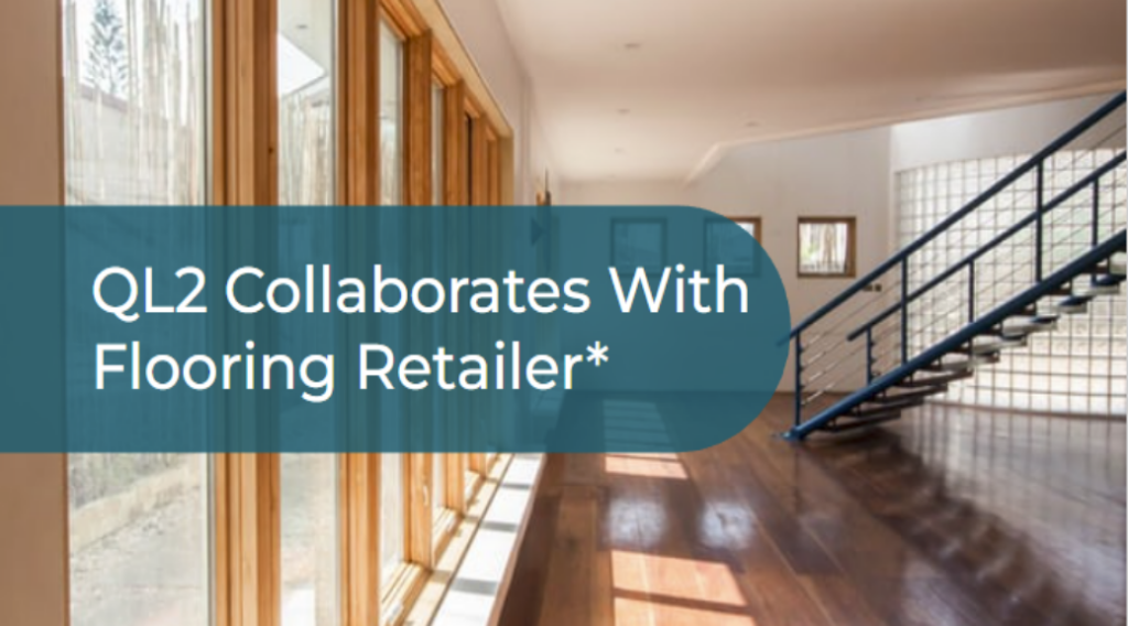 Cover image reading QL2 Collaborates With Flooring Retailer on QL2's website