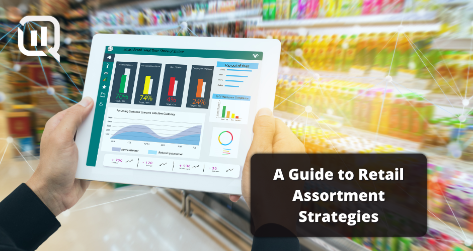 Cover image reading "A Guide to Retail Assortment Strategies" on QL2's website