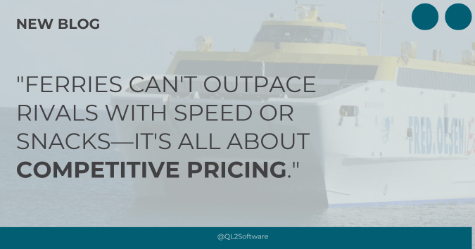 "Ferries can't outpace rivals with speed or snacks—it's all about competitive pricing."